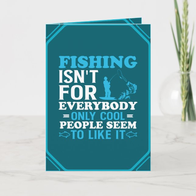 Fishing Theme Birthday Card (Front)