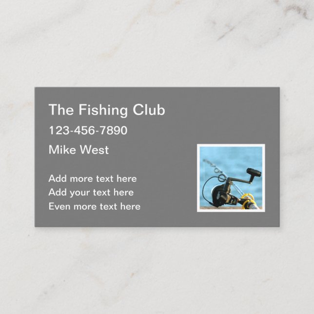 Fishing Theme Business Card Template (Front)