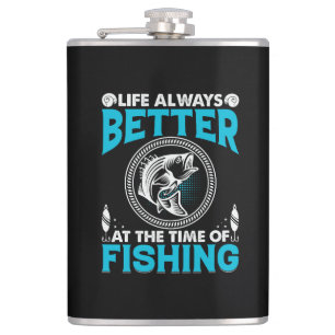 Fishing Theme Hip Flask