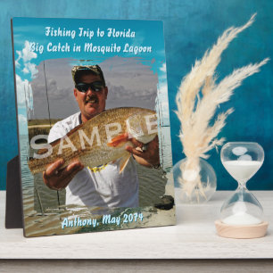 Fishing Theme Lagoon Sky Standing Photo Frame