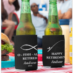 Fishing Theme Retirement Party Can Cooler