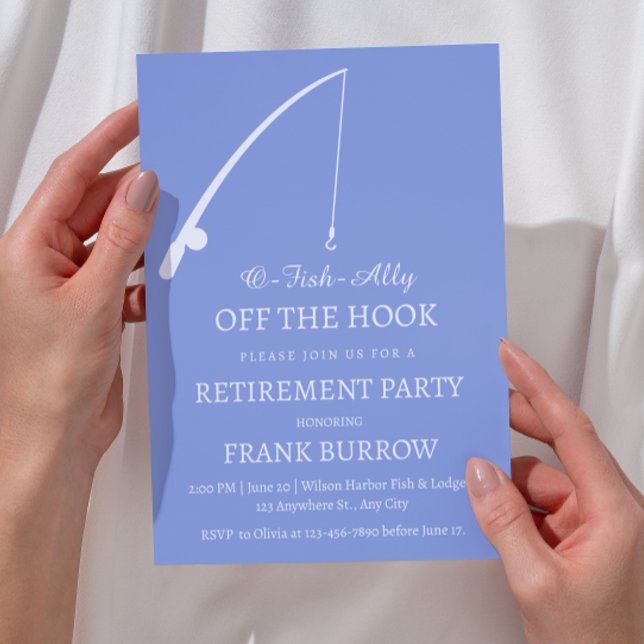  Fishing Theme Retirement Party Invitation (Creator Uploaded)