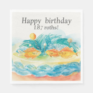 Fishing themed Birthday party for Fishing lovers  Napkin