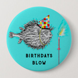 fishing-themed birthday party ideas 10 cm round badge