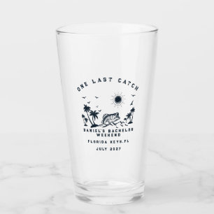 Fishing Themed Weekend Trip Bachelor Party Glass