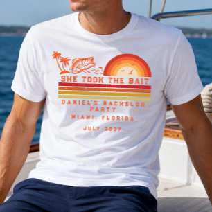 Fishing Themed Weekend Trip Bachelor Party T-Shirt