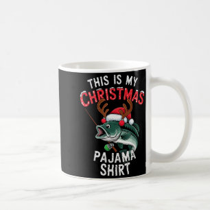 Fishing This Is My Christmas Pajama B Fish Santa H Coffee Mug