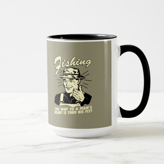 Fishing: Thru His Fly Mug (Right)