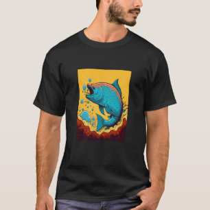 Fishing Tournament Fans Pop Big Fish Catcher  1 T-Shirt