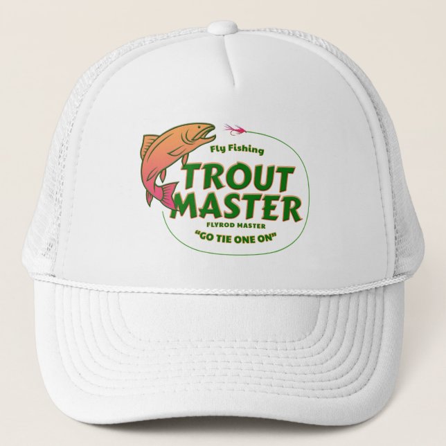 Fishing Trout Master Trucker Hat (Front)