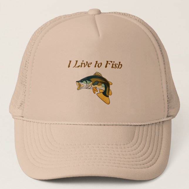 fishing trucker hat (Front)