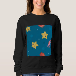 Fishing Tube Sponge Vector Pattern Sweatshirt