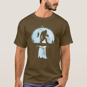 Fishing Under The Moonlight Blue Moon T-Shirt