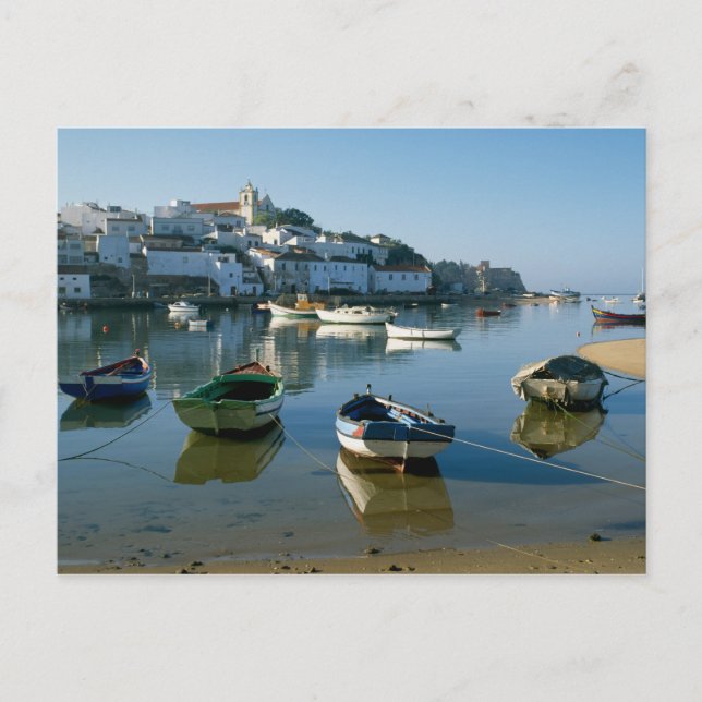Fishing Village of Ferragudo, Algarve, Portugal Postcard (Front)