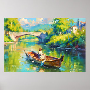 Fishing Village Poster