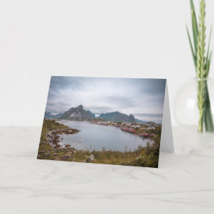 Fishing Village Reine, Lofoten Islands Card