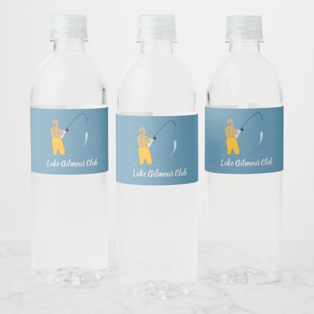 Fishing Water Bottle Label (Bottles)