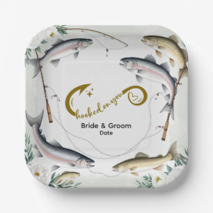 Fishing Wedding themed for Fishing lovers Paper Plate