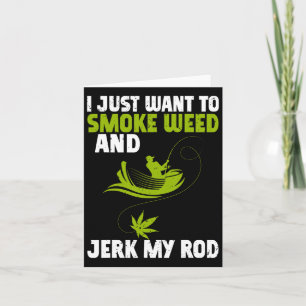 Fishing Weed Fischerman Angler Card
