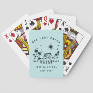 Fishing Weekend Trip Funny Bachelor Party  Playing Cards