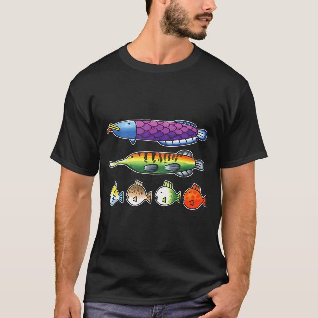 Fishing Wii Srts Fish Species  T-Shirt (Front)