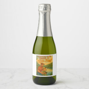 Fishing with Dad is Reel Fun! Sparkling Wine Label