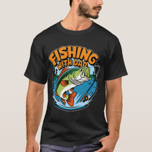 Fishing With Dad Reel Men Fish Gifts T-shirt