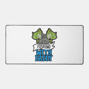 Fishing With Daddy Angling Kids Gift Desk Mat