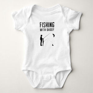Fishing with daddy baby bodysuit