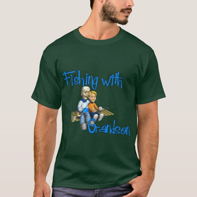 Fishing with Grandson Fishing Shirt (Front)