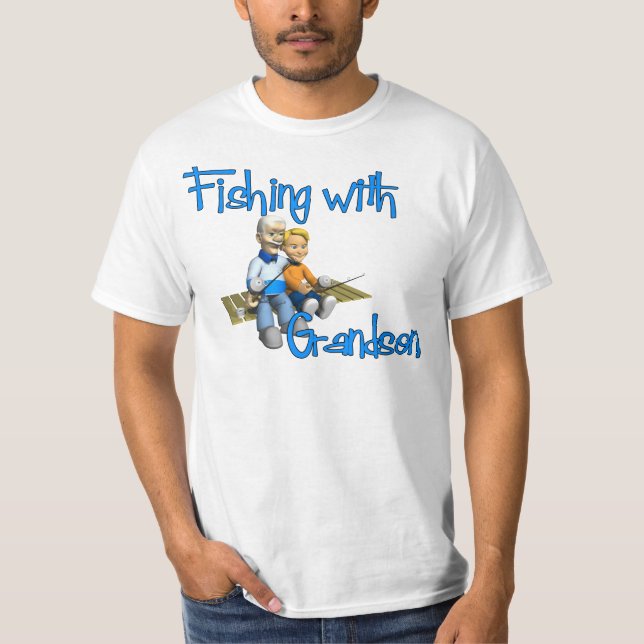 Fishing with Grandson Fishing Shirt (Front)