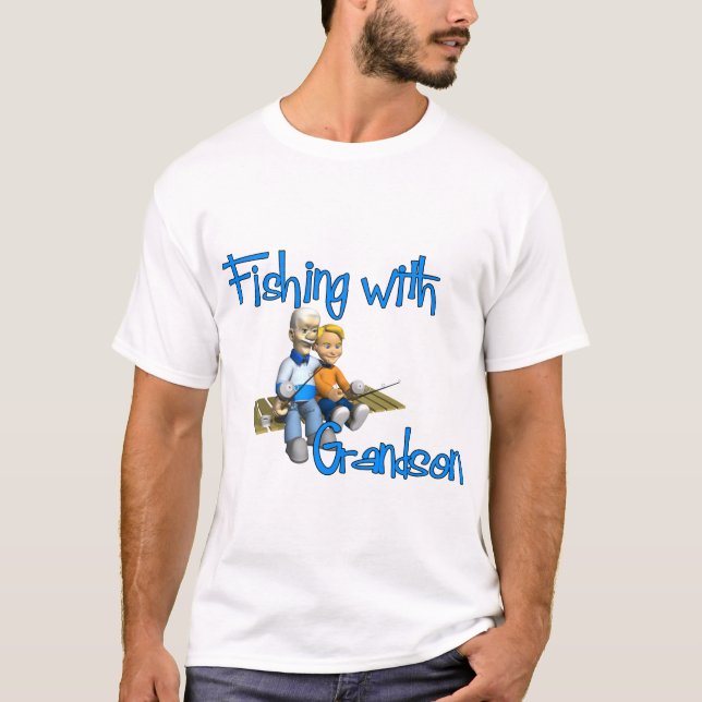 Fishing with Grandson Fishing Shirt (Front)