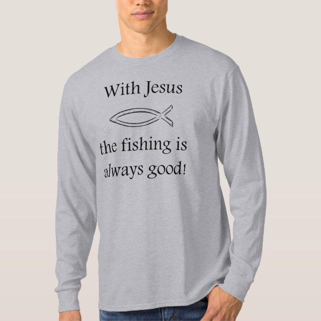 Fishing with Jesus T-Shirt (Front)