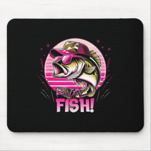 Fishing Women's Reel Girls Fish Fishing Girls That Mouse Pad