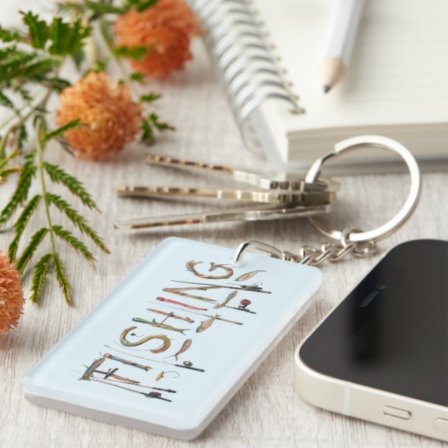 Fishing Word Key Ring (Front Right)
