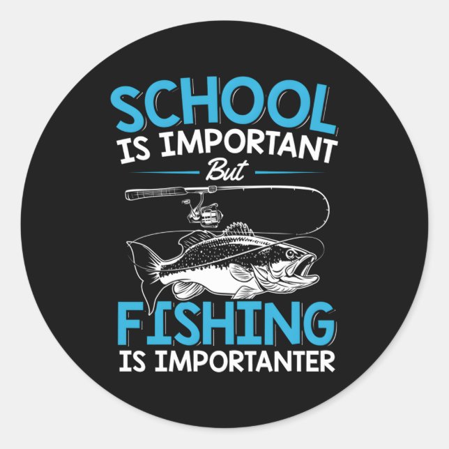 Fishing Youth Fish N Fishing Classic Round Sticker (Front)
