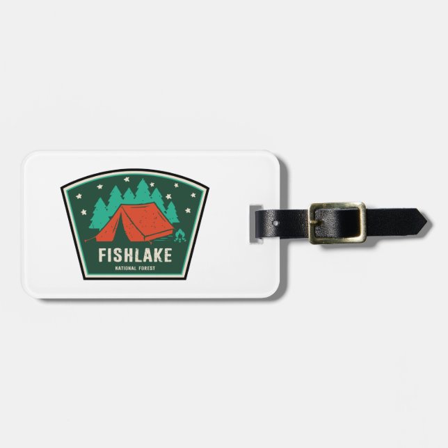 Fishlake National Forest Camping Luggage Tag (Front Horizontal)