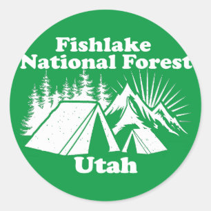 Fishlake National Forest Utah Classic Round Sticker