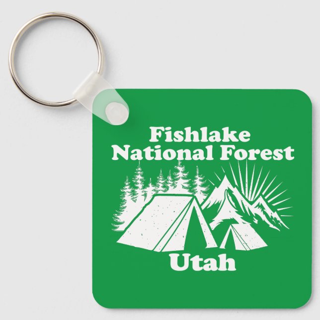 Fishlake National Forest Utah Key Ring (Front)