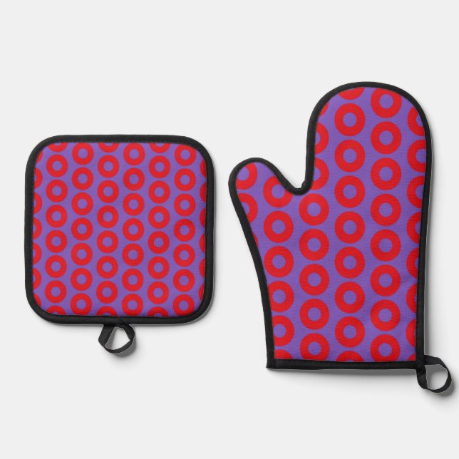 Fishman Doughnut Oven Mitt & Pot Holder Set (Front)