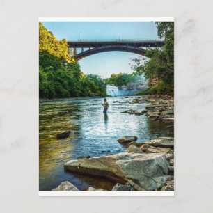 Fishman of the Genesee Postcard