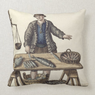 Fishmonger, Venetian (manuscript) Cushion