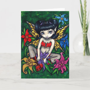 "Fishnets and Flowers" Greeting Card