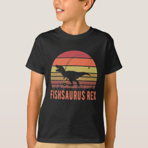 Fishsaurus T-Rex Dinosaur - Funny Fishing Lover  T-Shirt