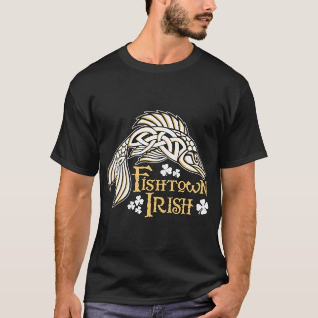Fishtown Irish (Celtic Fish) T-Shirt (Front)