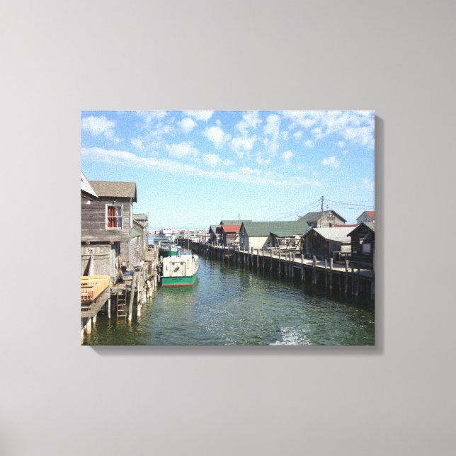 Fishtown, Leland, Michigan Canvas Print (Front)