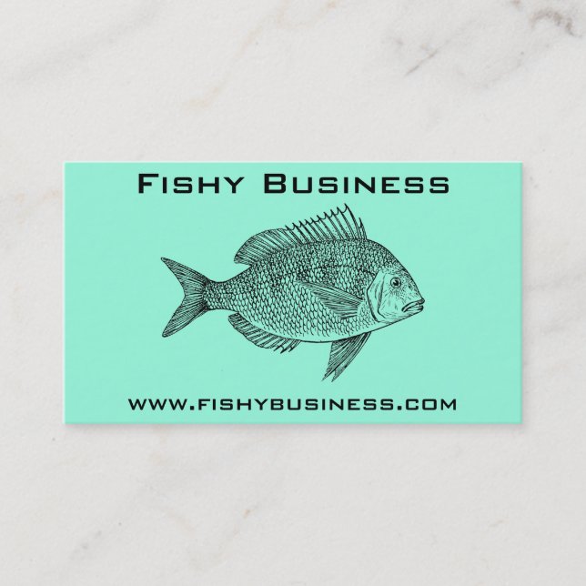 Fishy business corporate trend card (Front)