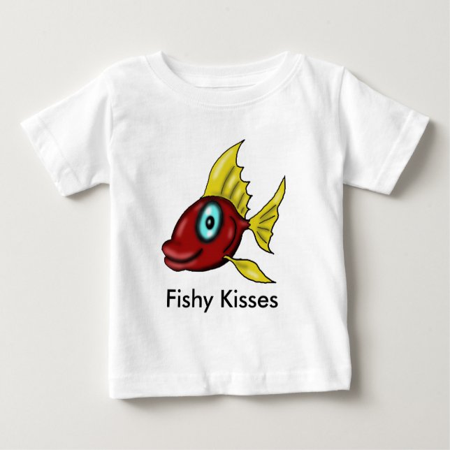 Fishy Kisses Baby tee (Front)