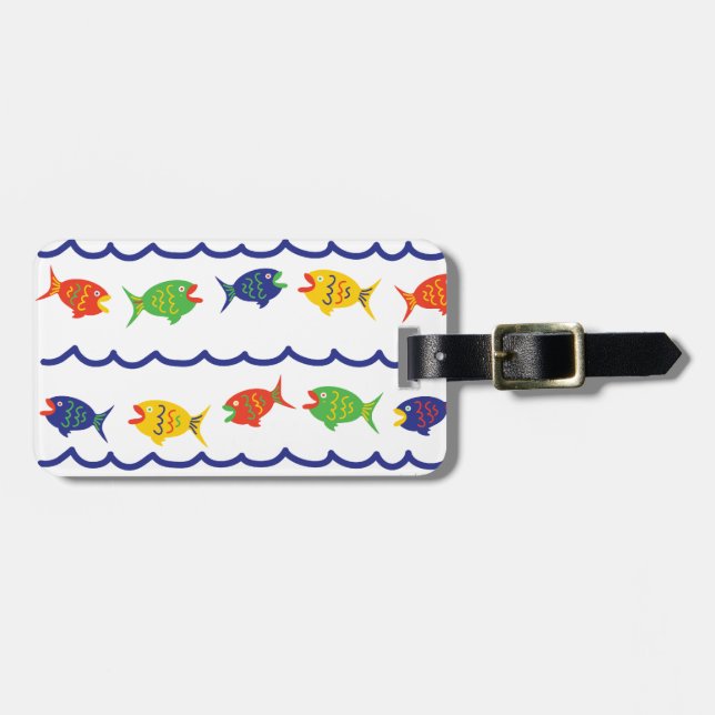 Fishy Luggage Tag (Front Horizontal)