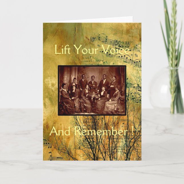 Fisk Jubilee Singers/ Wade Through the Water Card (Front)